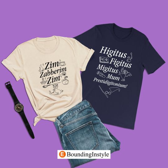 Couple Matching Disney Shirts, Halloween Villains Family Shirt, Zim Zabberim Zim T-Shirt, Madam Mim Witch Tee, The Sword in the Stone Shirt