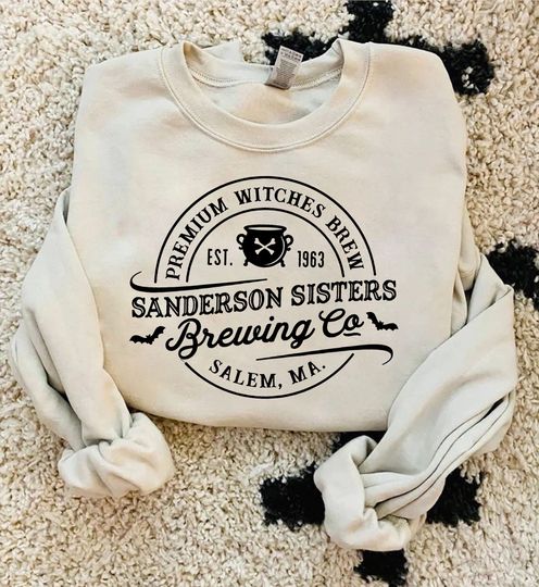 Sanderson Sister Brewing Co Sweatshirt, Hocus Pocus Sweatshirt, Salem Sign Halloween Shirt, Sanderson Sister Shirt, Disney Halloween Sweater