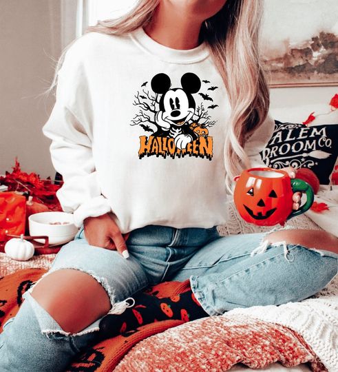 Vintage Disney Characters Halloween Shirt, Vintage Mickey Halloween 2022, Disney Halloween