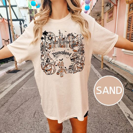 Vintage Disneyland Halloween Shirt, Minnie Skeleton Halloween Shirt, Retro Magic Kingdom Shirt, Disney Pumpkin Halloween 2023 Shirt