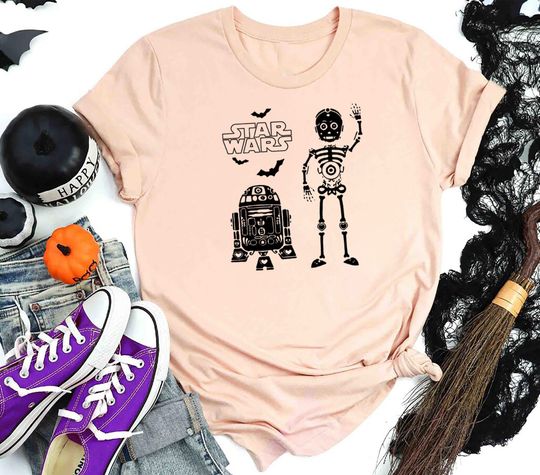 Star Wars Halloween Shirt, Disney Halloween Shirt, Funny Halloween Shirt, Halloween Party Shirt, Halloween C3PO, Halloween R2D2