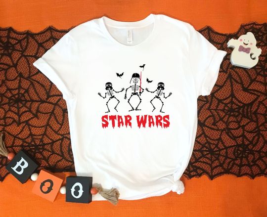 Star Wars Halloween Shirt, Disney Halloween Shirt, Darth Vader Shirt, Disney Trip Shirt, Halloween Family Shirt, Star Wars Gift,Skeleton Tee