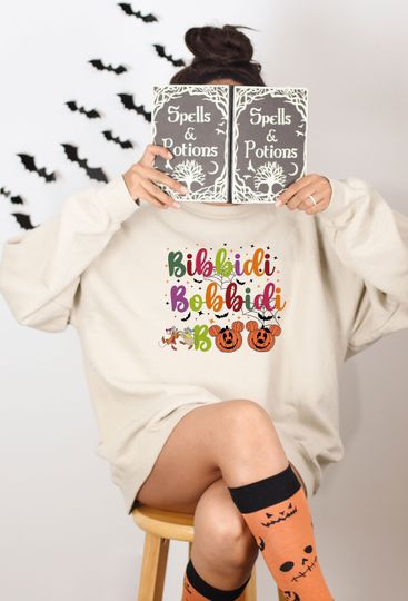 Bibbidi Bobbidi Boo Sweatshirt, Halloween Disney Sweater, Pumpkin Sweatshirt, Jaq And Gus Shirt, Disney Princess Tee, Disneyland T-Shirt
