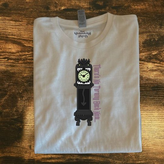 Haunted Mansion Clock T-shirt, No Turning Back Now, Disney Halloween, Shirt Vacation Boo Bash