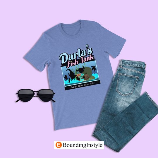 Finding Nemo Shirts, Darla Fish Tank, Pixar Darla Shirt, Occupation Logo Tee, Animal Kingdom Group Shirt, Disneyland Matching Group Shirts