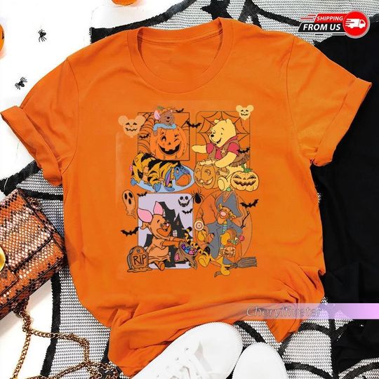 Winnie The Pooh Halloween Shirt, Funny Pooh Halloween Shirt, Pooh Halloween Family, Disneyland Halloween Family Shirt, Halloween Gift