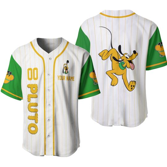 Pluto Baseball Jersey, Disney Pluto Shirt