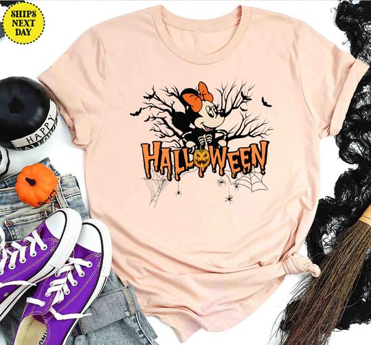 Disney Halloween Shirt, Minnie Halloween Shirt, Disneyland Halloween Shirt, Halloween Disney Trip Shirt, Minnie Mouse Shirt, Minnie Fall Tee