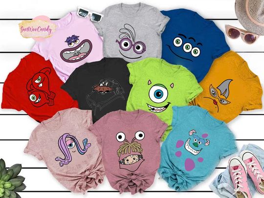 Monster Inc Shirt, Monsters University Shirts, Disney Group Shirt, Monsters Inc Family Shirt, Matching Disney Shirt, Halloween Family Shirt