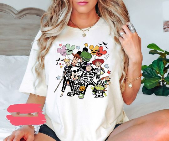 Toy Story Halloween Shirt, Toy Story Skeleton Shirt, Disney Toy Story Shirt, You've Got A Friend In Me Shirt,  Shirt