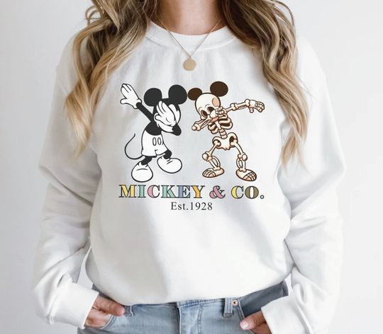 Dabbing Mickey Skeleton Halloween Shirt, Disney Skeleton, Mickey Halloween Shirt, Disney Halloween Shirt,Disney Ghost Shirt, Mickey Ears