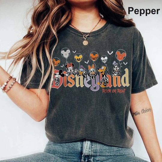 Disneyland Trick Or Treat Shirt, Disney Halloween Shirt, Mickey and Friends Halloween shirt, Mickey Skeleton Mummy Shirt, Disney World Shirt