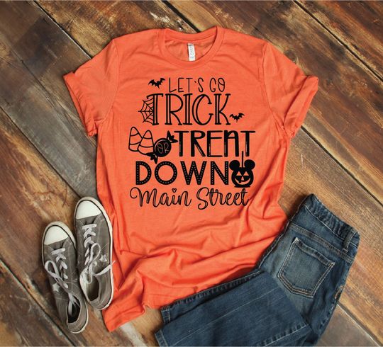 Trick or Treat - Disney Halloween Shirt - Magic Kingdom - Magical Vacation Tee - Adult, Youth, Toddler, and Tanks-Over 100 Color Choices