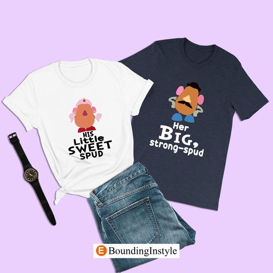 Mrs. Potato Head Shirt, His Little Sweet Spud, Toy Story 4 Couple Shirt, Disney Couples Shirts, Pixar Matching Shirt, Just Married Shirts