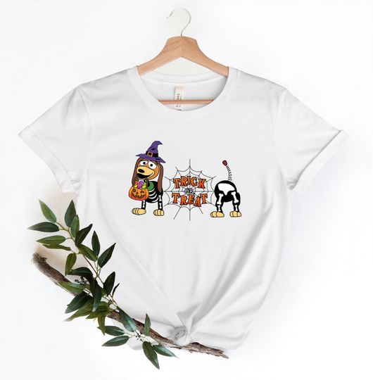 Disney Slinky Dog Halloween Shirt, Disney Slinky Dog Trick or Treat Halloween Toy Story Shirt, Disney Halloween Family Trip shirt 2023