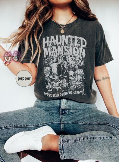  Vintage The Haunted Mansion Shirt, Retro Haunted Mansion shirt, Retro Disney Halloween Shirt, Halloween Shirt