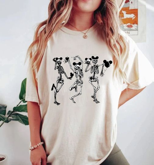 Mickey Skeleton Balloon  Shirt, Spooky Mickey Halloween Shirt, Disney Trick Or Treat Halloween Shirt, Disney Halloween Shirt
