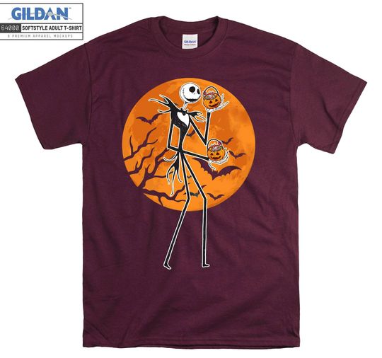 Disney Jack Skellington Halloween T-shirt Hoodie Kids Child Tote Bag Tshirt S-M-L-XL-XXL-3XL-4XL-5XL Gildan Oversized Men Women Unisex H49
