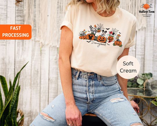 Spooky Mickey and Friends Shirt, Mickey Boo Halloween Shirt, Disney Spooky Shirt, Mickey Skeleton Pumpkin Shirt, Disney Halloween Shirt