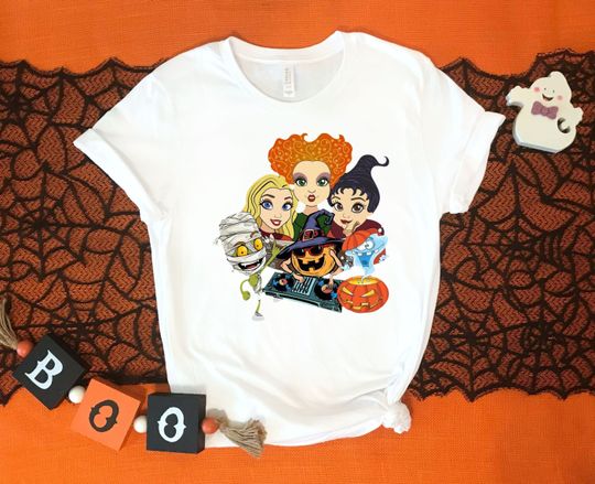 Sanderson Sisters Shirt, Halloween Pumpkin Shirt, Vintage Halloween Shirt, Halloween Womens Shirt,Disney Halloween Tee,Halloween Party Shirt