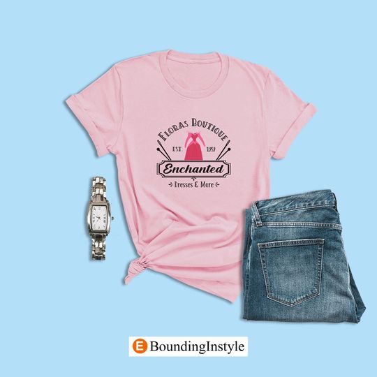 Disney Logo Shop Shirt, Disneyland Tee, Magic Kingdom Shirts, Sleeping Beauty Shirt Women, Floras Boutique T-Shirt, Flora Fairy Godmother