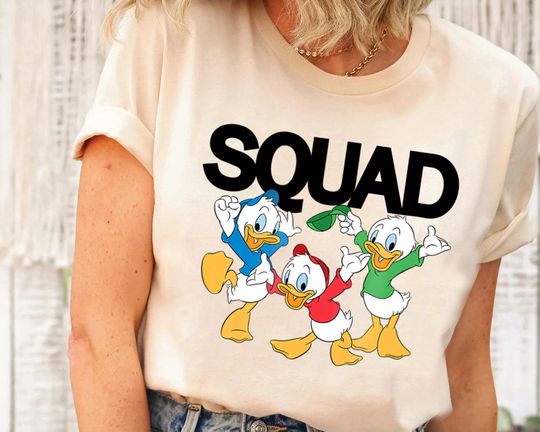 Disney DuckTales Squad T-shirt, Huey, Dewey, and Louie Duck Shirt, Disneyland Trip Family Matching Outfits, Magic Kingdom Shirt