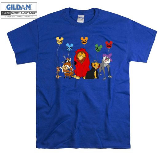 Disney Mickey Halloween Balloon T-shirt Hoodie Kids Child Tote Bag Tshirt S-M-L-XL-XXL-3XL-4XL-5XL Gildan Oversized Men Women Unisex H60