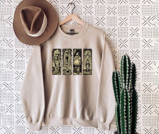 The Haunted Mansion The Nightmare Before Christmas Sweatshirt, Jack And Sally, Jack Skellington, Oogie Boogie, Disney Haunted Maison Shirt