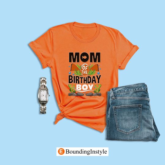 Finding Nemo Birthday Theme Shirts, Mom of the Birthday Boy, Coral Shirt, Disney Cruise Family Shirt, Mothers Day Outfit, Pixar Mama Tee