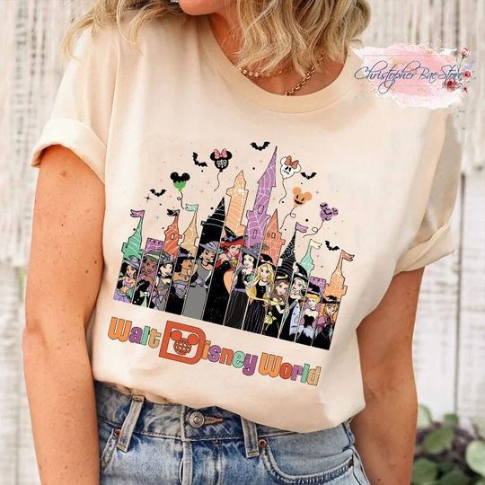 Disney Princess Halloween Shirt, Disney Trip Shirt, Disney Belle, Cinde, Jasmine, Rapunzel, Disney Family Shirt