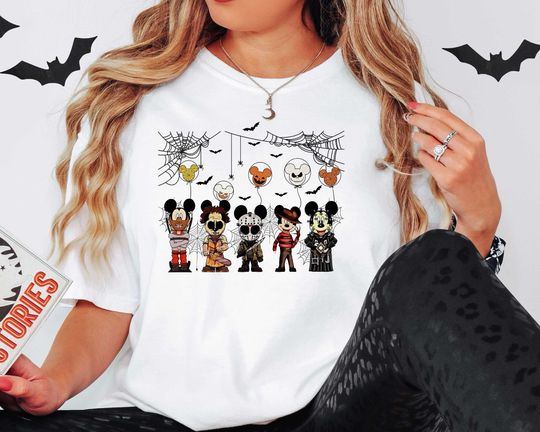  Disney Horror Friends Shirt, Disney Horror Nights, Disney Halloween, Horror Fan Shirt, Disney Girls Trip, Disney Family Shirt
