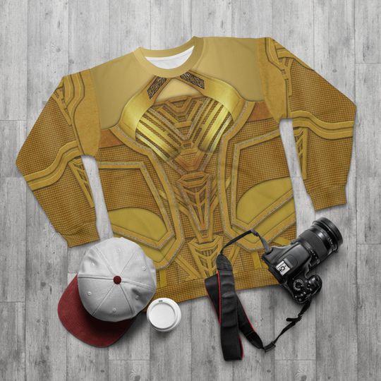 Ayesha Long Sleeve Shirt, Guardians of the Galaxy Vol. 3 Costume, Golden High Priestess, Comic-Con Unisex Sweatshirt, Disney Avengers Campus