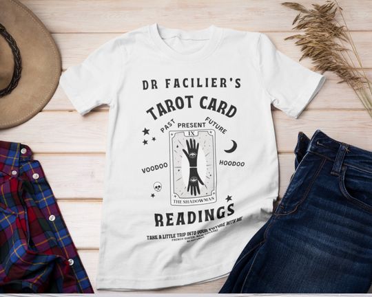 Villain Disney T-shirt, Dr Facilier Tarot Card Shirt, Princess and the Frog  Bound, Halloween  T-Shirt,  Vintage Tee