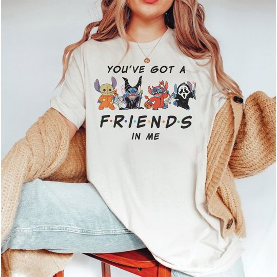 Disney Stitch Halloween You've Got a Friend In Me Shirt, Disney Stitch Shirt, Disneyworld Shirt, Disney Family Vacation Shirt, Disney Shirt