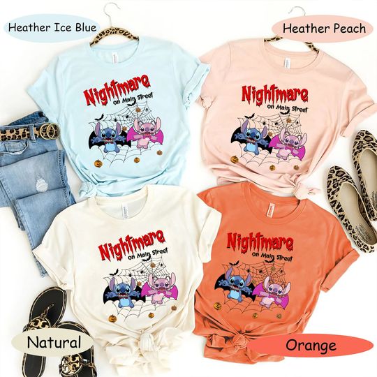 Nightmare On The Main Street Shirt, Disney Stitch Shirt, Stitch Halloween Shirt, Scary Stitch Shirt, Trick or Treat, Disney Halloween Shirt