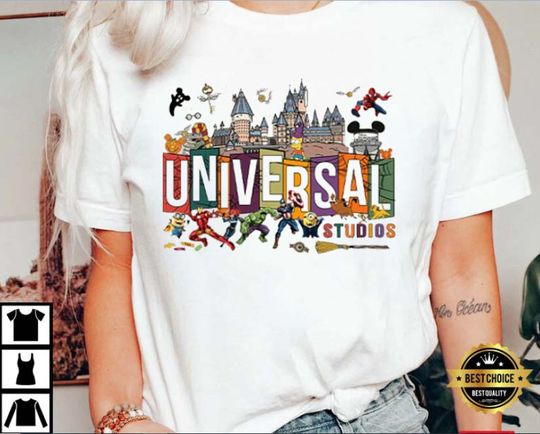 Vintage Universal Studios  Shirt, Universal Orlando Shirt, Retro Disney Shirt, Universal Studios Shirt, Disneyland Trip Shirt