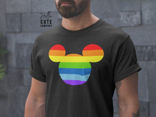 Rainbow Mickey Shirt, Disneyland Shirt, Disney Vacation Shirt, Disney Pride Shirt, Disney World Shirt