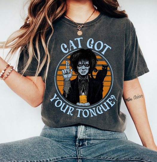 Disney Hocus Pocus Retro Billy Butcherson Cat Got Your Tongue Shirt,Sanderson Sisters Halloween Tee,Disneyland Halloween 2023 Matching Shirt