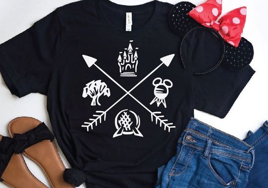 Disney Park Arrows-  Magic  Kingdom - Hollywood Studios - Epcot - Animal Kingdom - Park Hopping, , Sweatshirts