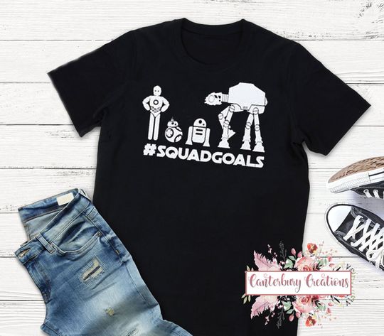 Star Wars Squad Shirt | Disney vacation disney shirts star wars star wars squad last jedi luke skywalker princess leia r2d2 c3po bb8