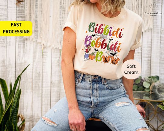 Bibbidi Bobbidi Boo Shirt,Disney Halloween Matching, Cinde Shirt,Disney Halloween Tee, Cute Disney Vacation Shirt, Halloween Gift Shirt