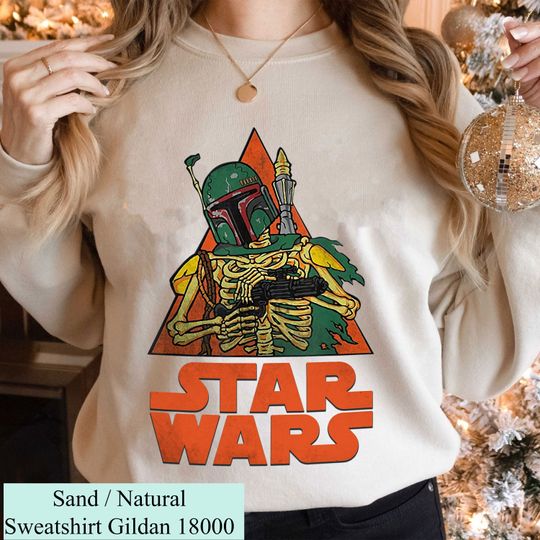 Retro Star Wars Boba Fett Skeleton Costume Halloween T-Shirt, Boba Fett Tee, Star War Shirt, Darth Vader Shirt, Disneyland Trip Shirt Gift