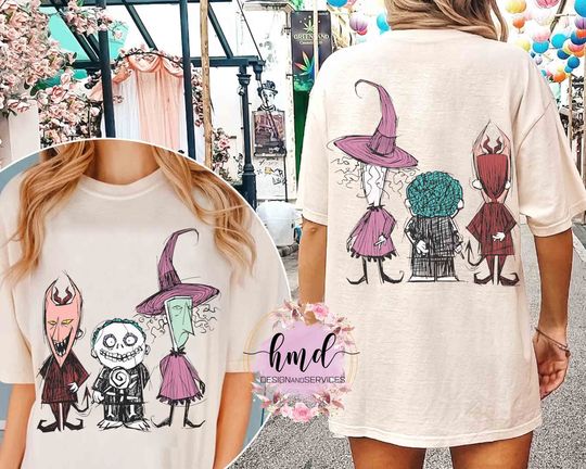 Nightmare Before Christmas Lock Shock Barrel Oogie's Boys Shirt, Jack & Sally Oogie Boogie Bash Tee, Disneyland Halloween Party Family Gift