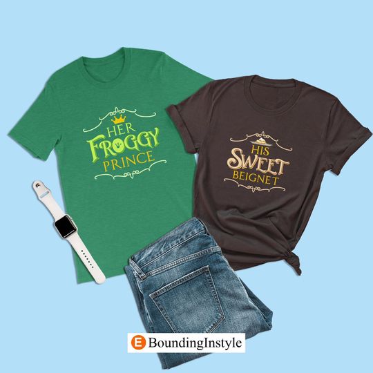 The Princess and the Frog Shirts, Her Froggy Prince, Naveen Shirt, Disney Couple Shirt, Disney Family Shirt, Magic Kingdom Matching T-Shirt