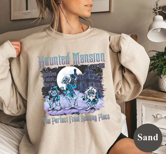 Vintage Haunted Mansion Sweatshirt And Hoodie, The Haunted Mansion Shirt, Retro Disneyland Halloween Shirt, Halloween Party, Halloween Gift
