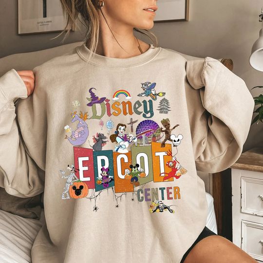 Vintage Epcot Halloween Sweatshirt, Disney Epcot Center Sweatshirt, Epcot Spooky Tour 1982, Disney Halloween Shirt, Disneyland Halloween Tee