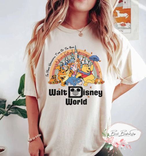 Winnie the Pooh Fall Shirt, Pooh Pumpkin Shirt, Pooh  Shirt, Pooh Halloween Shirt, Disney  Shirt