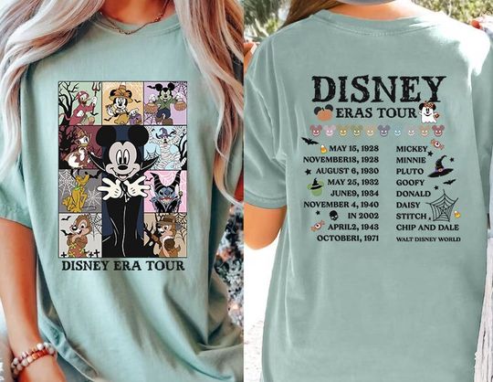 Disney Eras Tour Shirt, Mickey and Friends Halloween Shirt, Disney Concert Music Shirt, Mickey Eras Tour Shirt, Disney Shirt