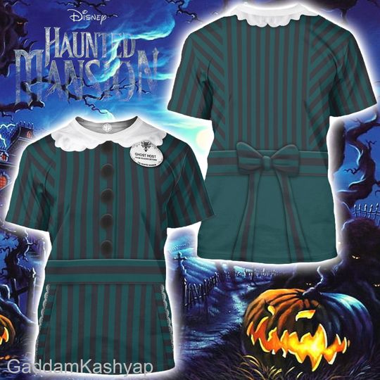 Haunted Mansion Costume, Disney Halloween Costume 3D T-Shirt