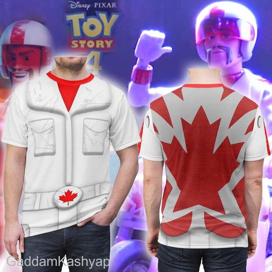 Canadian Toy Story Shirts For Men, Disney Suit Cosplay Costume 3D T-Shirt